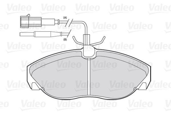 Valeo 301010 Bremsbelagsatz, Scheibenbremse