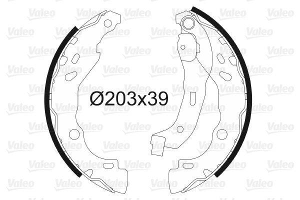 Valeo 562810 Bremsbackensatz