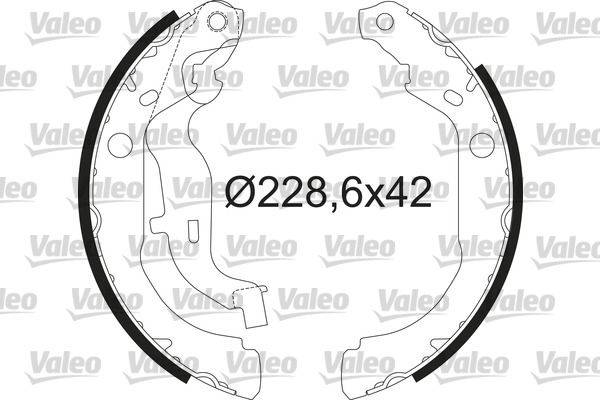 Valeo 564210 Bremsbackensatz