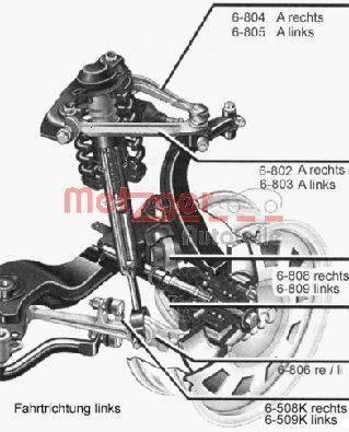 Metzger 53006012 Stange/Strebe, Stabilisator