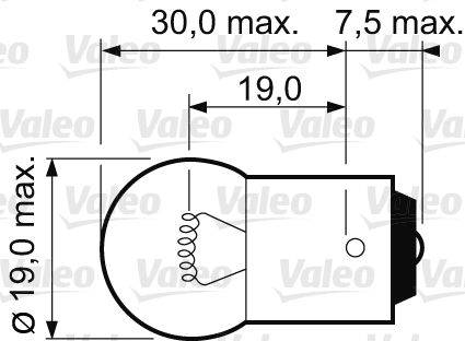 Valeo 032221 Glühlampe, Blinkleuchte