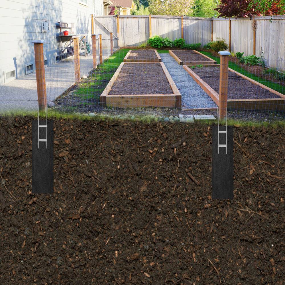 6x H-Anker Pfostenanker H-Anker H-Pfostenanker Pfostenträger Pfostenhalter 121mm 600MM