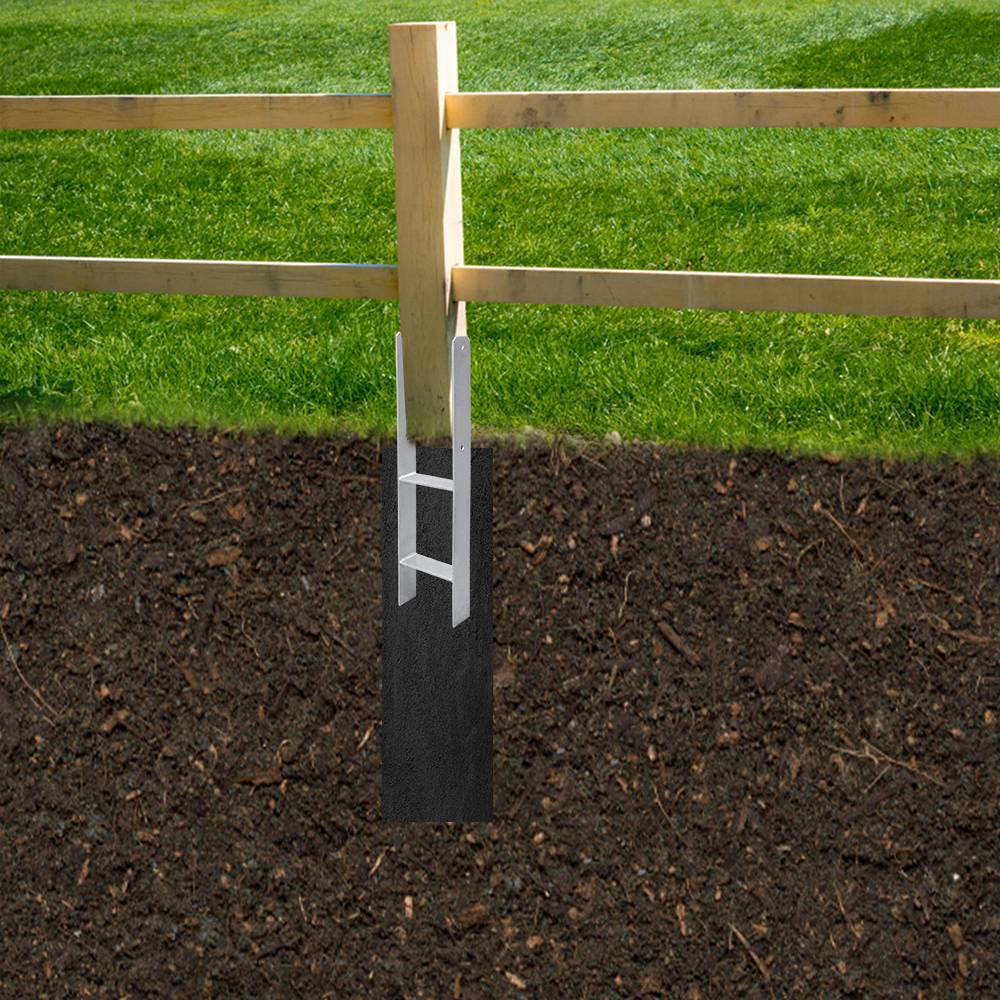 4x H-Anker Pfostenanker H-Anker H-Pfostenanker Pfostenträger Pfostenhalter 141mm 600MM