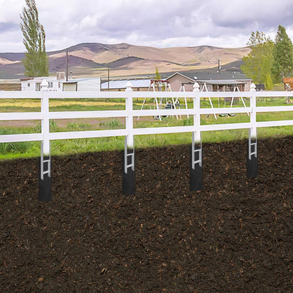 8x Pfostenträger Pfostenanker H-Pfostenanker Einbetonieren Pfostenträger Pfostenhalter 81-141mm 600MM