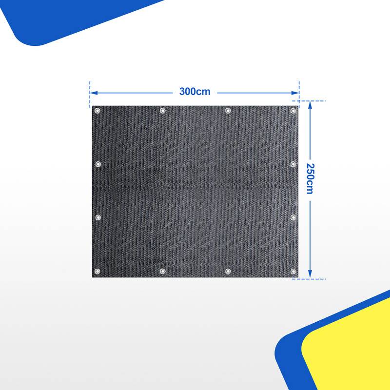 Zeltteppich 250X300cm Vorzeltteppich Campingteppich Outdoor Teppich Vorzeltboden Zeltunterlage Zeltboden für Zelt Wohnmobil Blau-grau