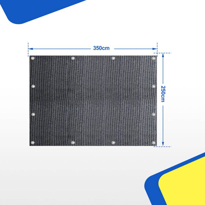 Zeltteppich 250X350cm Vorzeltteppich Campingteppich Outdoor Teppich Vorzeltboden Zeltunterlage Zeltboden für Zelt Wohnmobil Blau-grau