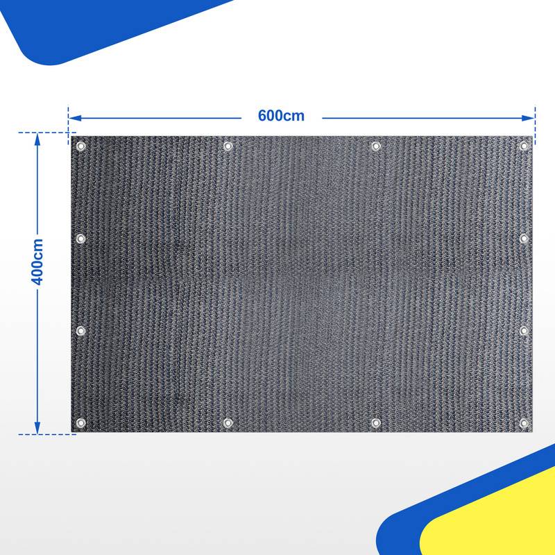 Zeltteppich 400X600cm Vorzeltteppich Campingteppich Outdoor Teppich Vorzeltboden Zeltunterlage Zeltboden für Zelt Wohnmobil Blau-grau