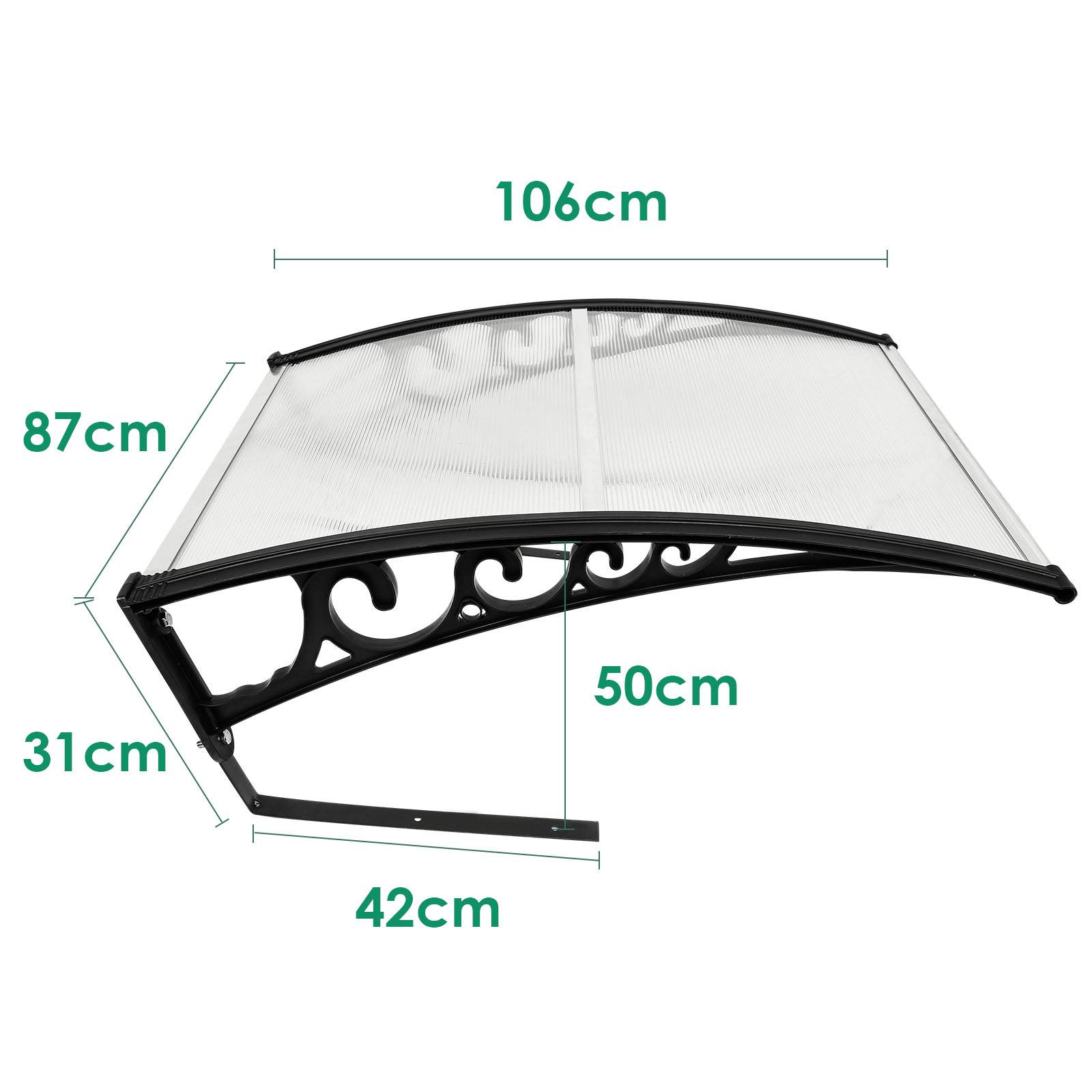 Rasenmäher Garage für Mähroboter Carport Schwarzer Stahlrahmen Metall Pulverbeschichtet 105x85x50 cm Transparenter Dach