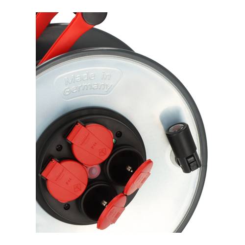 BRENNENSTUHL professionalLINE - Kabeltrommel SC 4100 (max. 3.000W | IP44 | 4x Schutzkontakt-Steckdosen | Länge 40,0m)