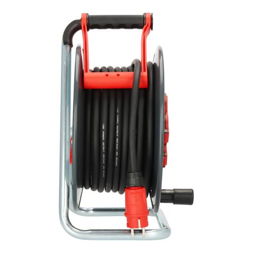BRENNENSTUHL professionalLINE - Kabeltrommel SC 2200 (max. 3.000W | IP44 | 4x Schutzkontakt-Steckdosen | Länge 25,0m)