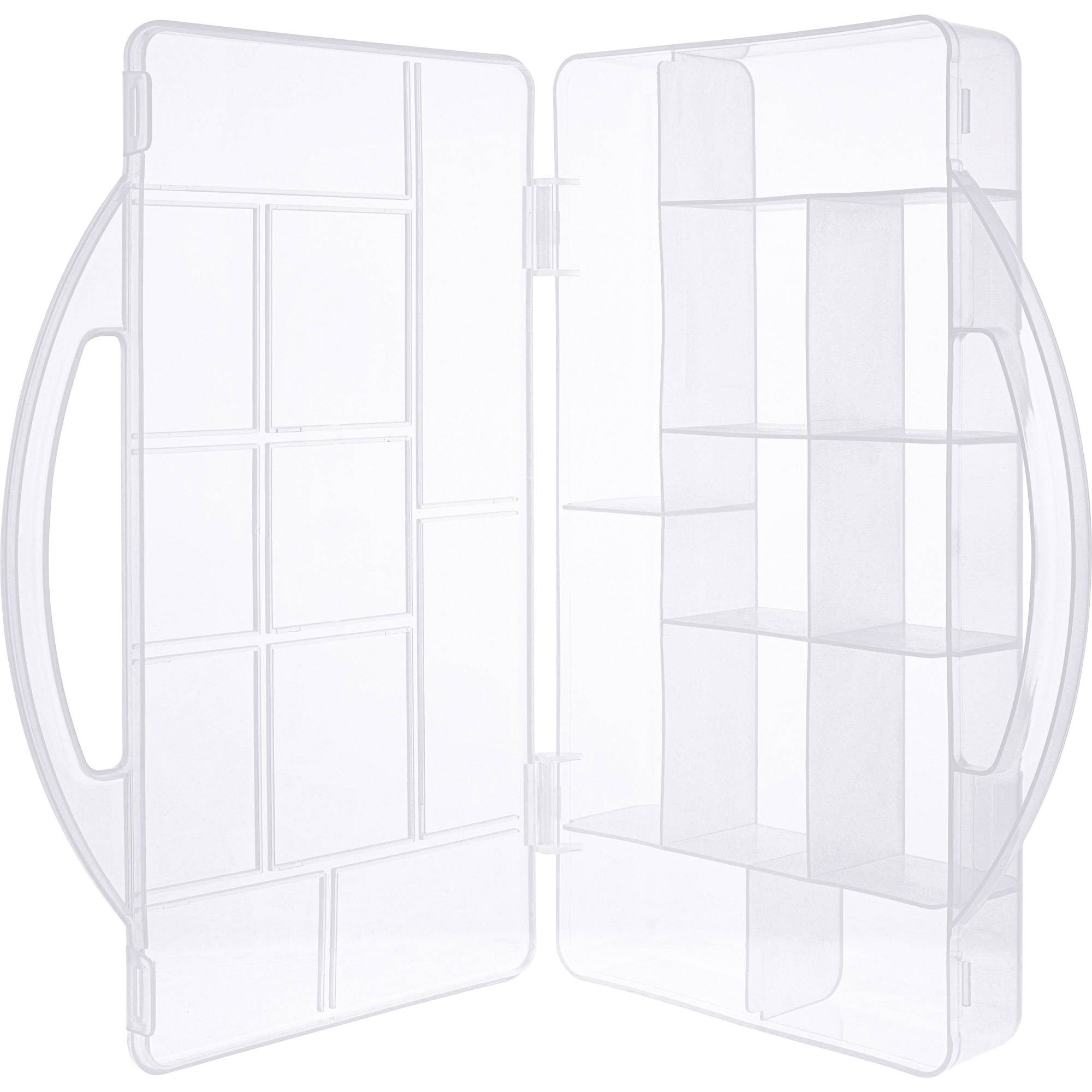 INLINE - Kleinteilebox - 11 Fächer - Abmessungen: 271x186x40mm - transparent