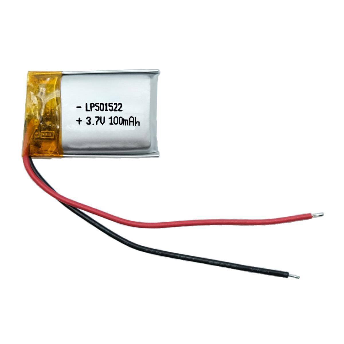 Akku 3,7V / 100mAh / Li-Po / ohne Stecker / S107G M 22 x 15 x 5 mm