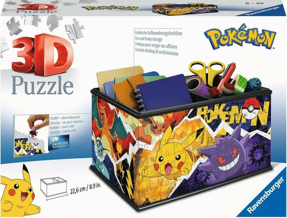 3D Puzzle Aufbewahrungsbox Pokèmon (mehrfarbig)