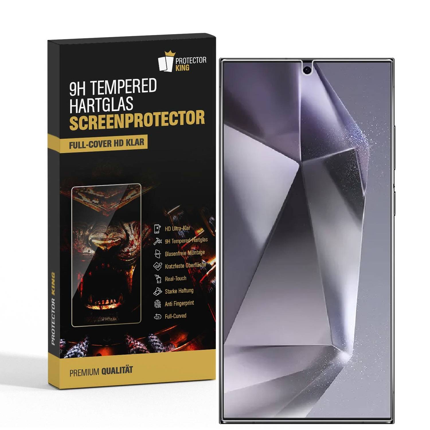 3x 9H Panzerglas für Samsung Galaxy S25 Ultra HD KLAR echtes Tempered Glass Panzerfolie Displayschutz Schutzglas Hartglas Schutzfolie