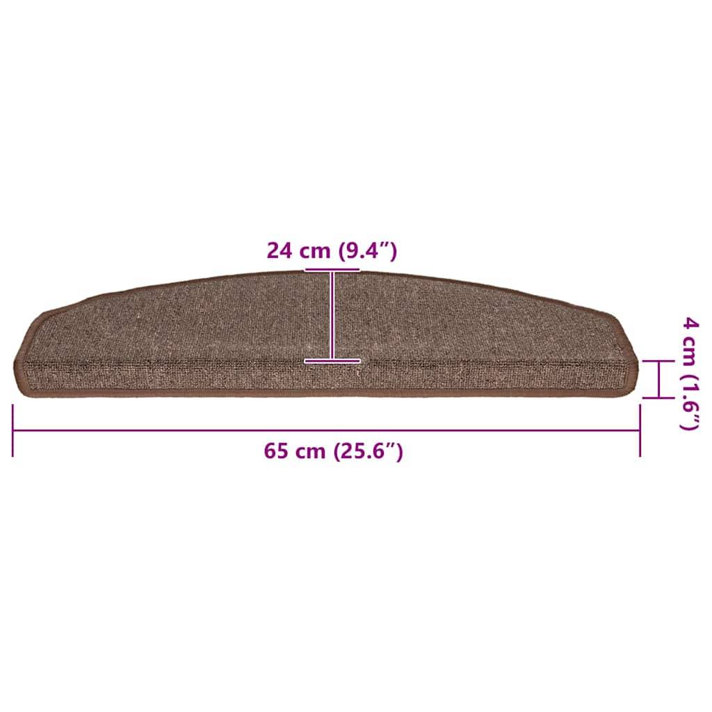 vidaXL Stufenmatten 30 Stk. Kaffeebraun 65x24x4 cm
