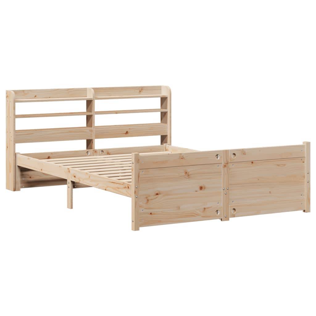 vidaXL Bettgestell mit Kopfteil ohne Matratze 150x200 cm
