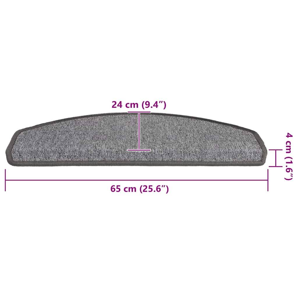 vidaXL Stufenmatten 20 Stk. Dunkelgrau 65x24x4 cm