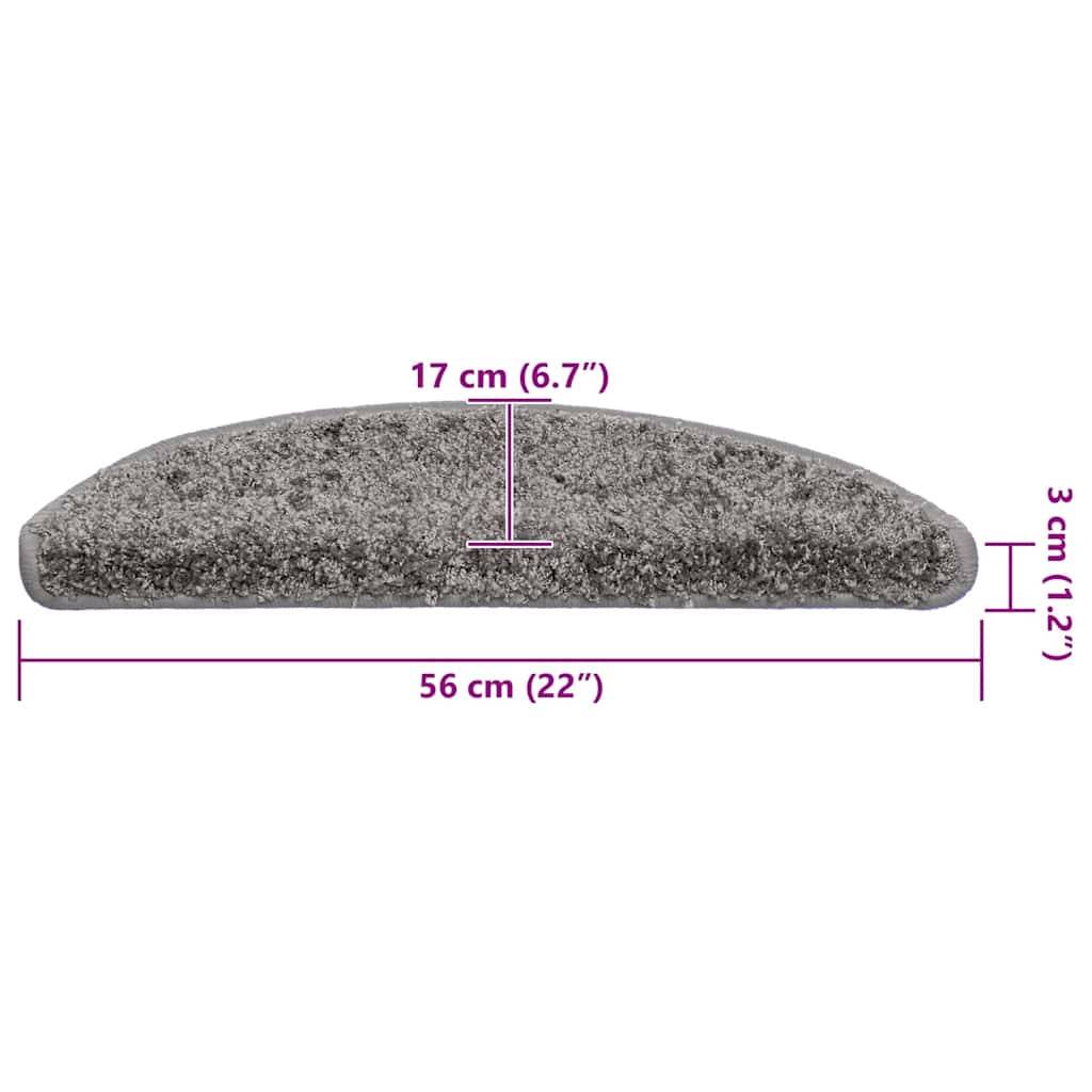 vidaXL Stufenmatten 30 Stk. Grau 56x17x3 cm