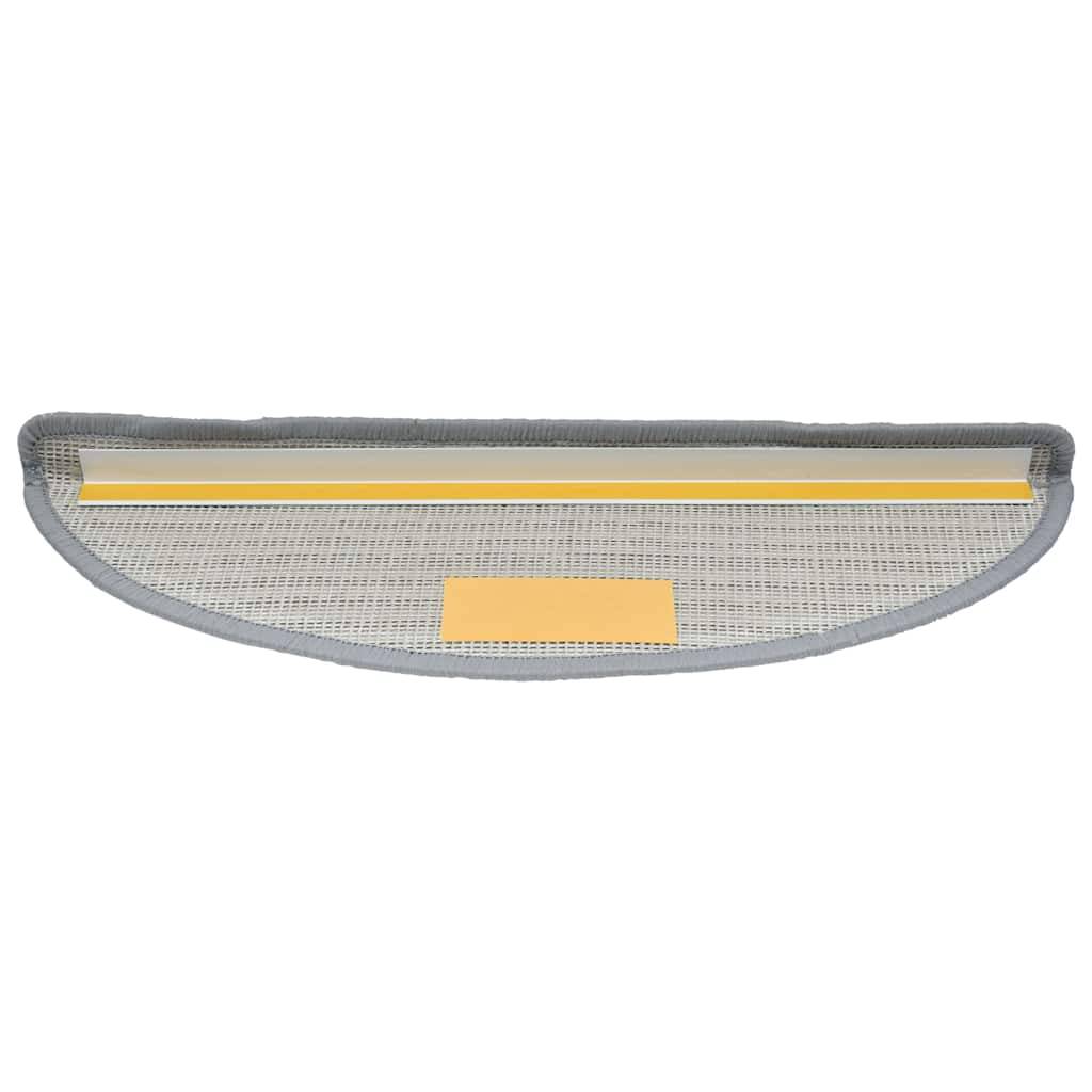 vidaXL Stufenmatten 30 Stk. Grau 56x17x3 cm