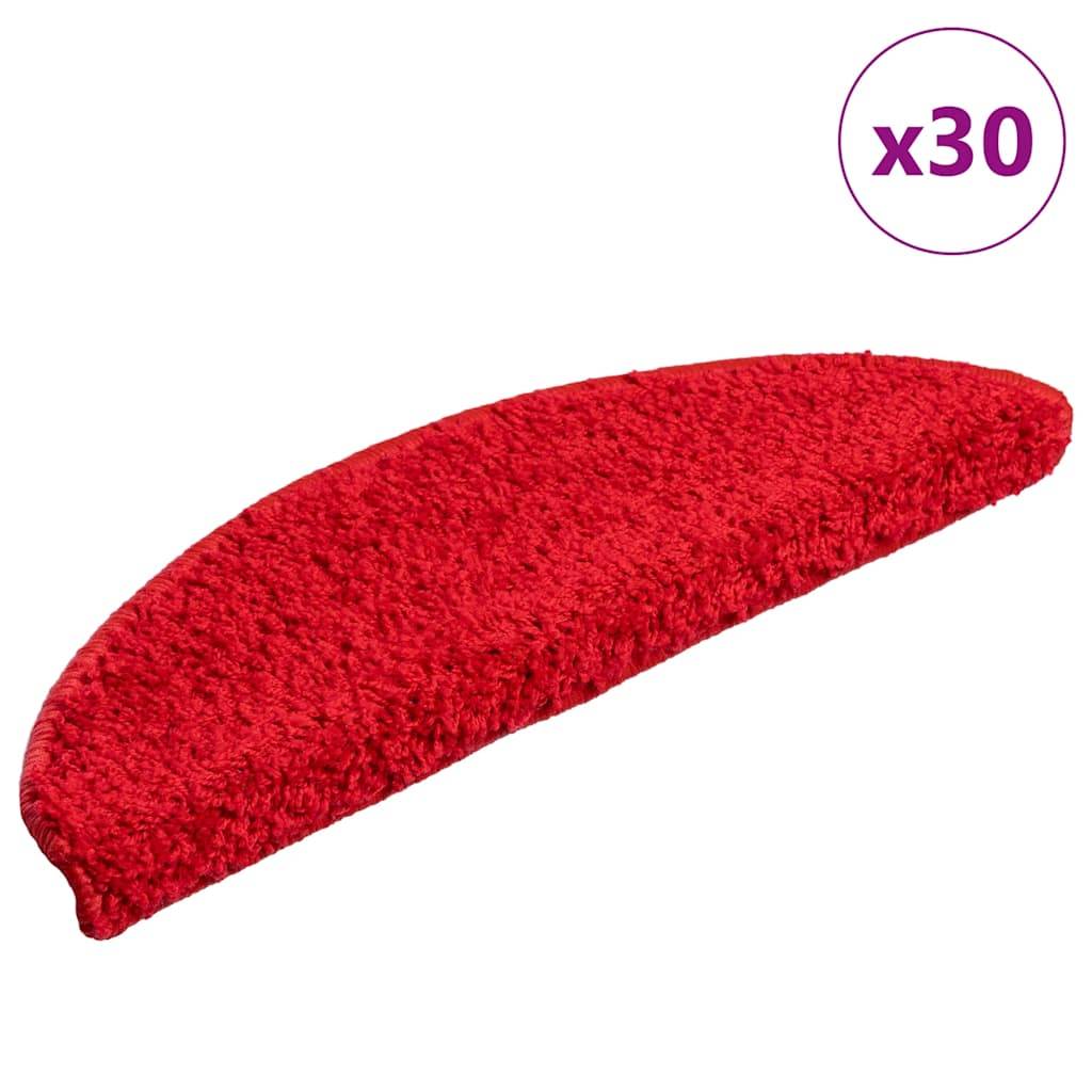 vidaXL Stufenmatten 30 Stk. Rot 56x17x3 cm