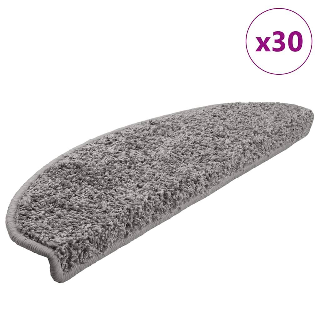 vidaXL Stufenmatten 30 Stk. Grau 65x21x4 cm