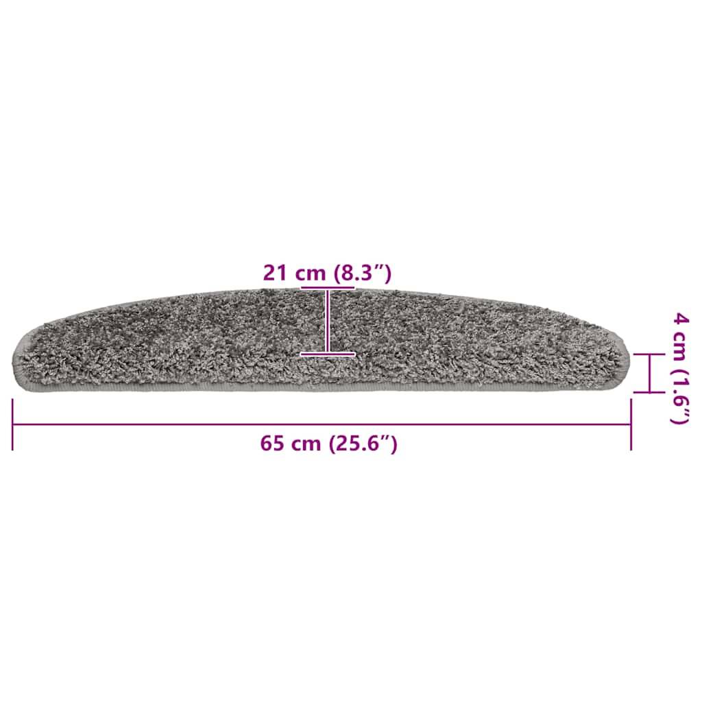 vidaXL Stufenmatten 30 Stk. Grau 65x21x4 cm