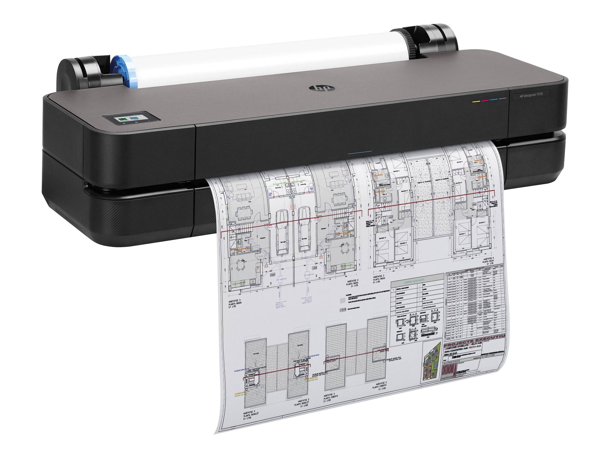 HP DesignJet T250 - 610 mm (24"") Großformatdrucker - Farbe - Tintenstrahl - A1, ANSI D - 2400 x 1200 dpi - bis zu 0.5 Mi