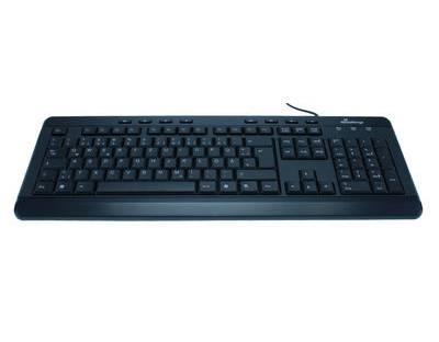 MediaRange Tastatur Multimedia Keyboard black 8 Sondertasten Eingabe / Ausgabe Mäuse & Tastaturen