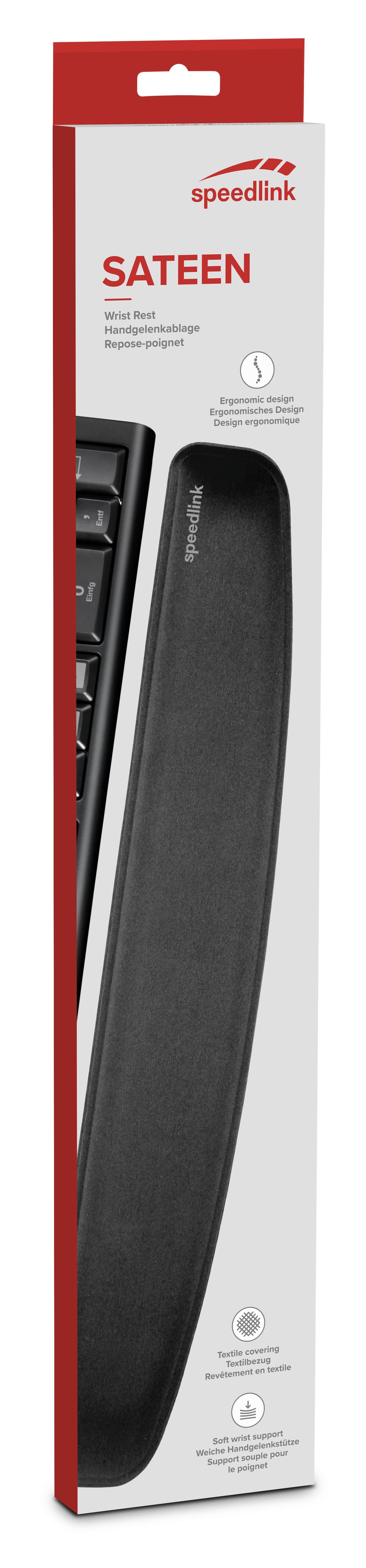 Speedlink Handgelenkauflage SATEEN, Ergonomie, schwarz retail Multimedia-Technik Mäuse-Zubehör