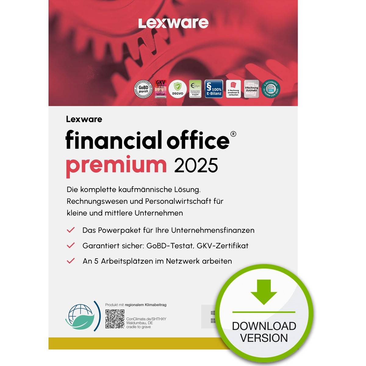 Lexware Financial Office Premium 2025 - 1 Device. ABO - ESD -DownloadESD Software ESD-Lizenzen