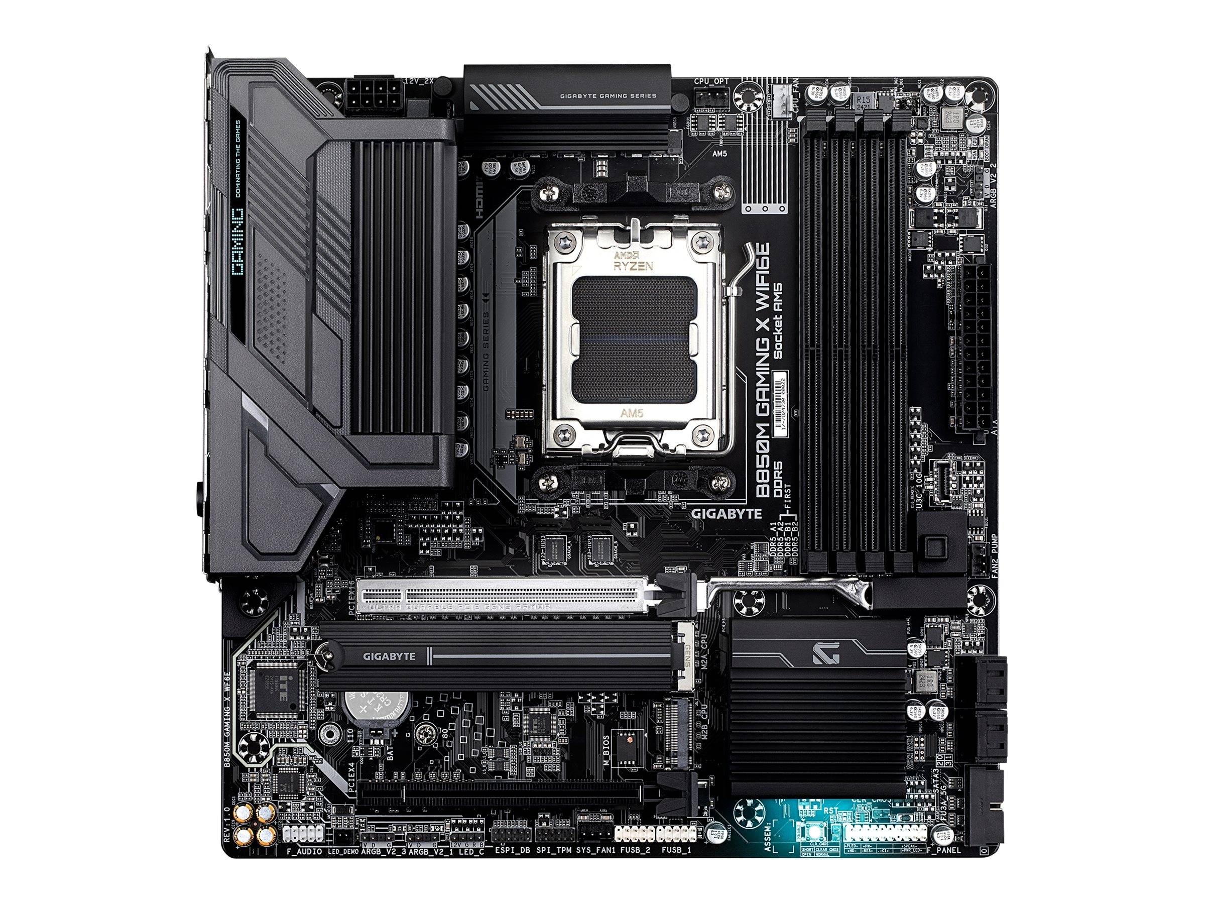 Gigabyte B850M GAMING X WIFI6E - Motherboard - micro ATX - Socket AM5 - AMD B850 Chipsatz - USB-C 3.2 Gen2, USB 3.2 Gen