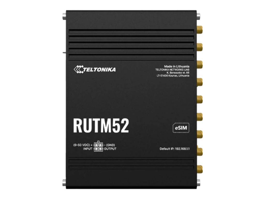 TELTONIKA NETWORKS RUTM52 DUAL SIM und eSIM 5G/4G/LTE Router