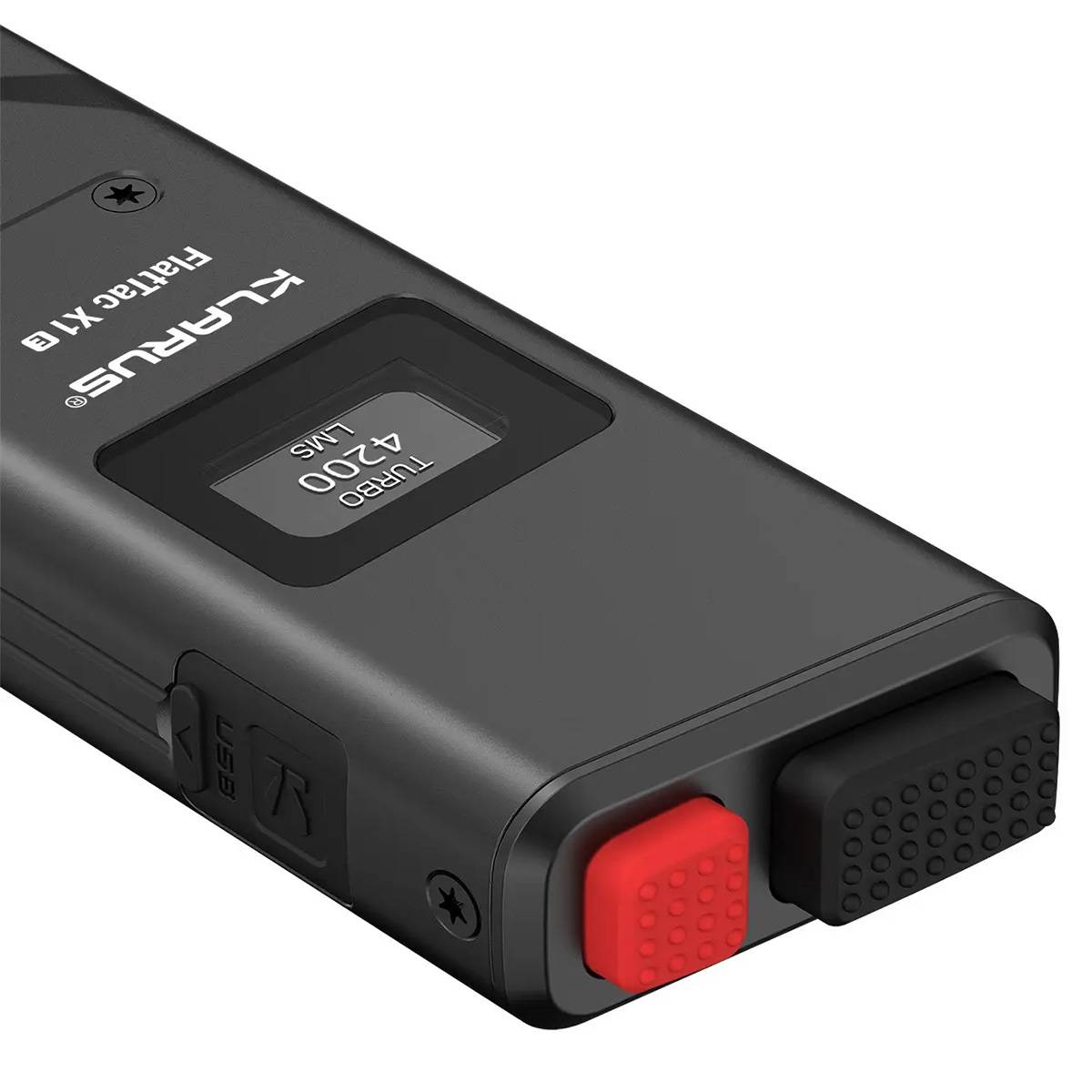 Klarus X1 E V3 FlatTac LED-Taschenlampe 4200 Lumen - Schwarz