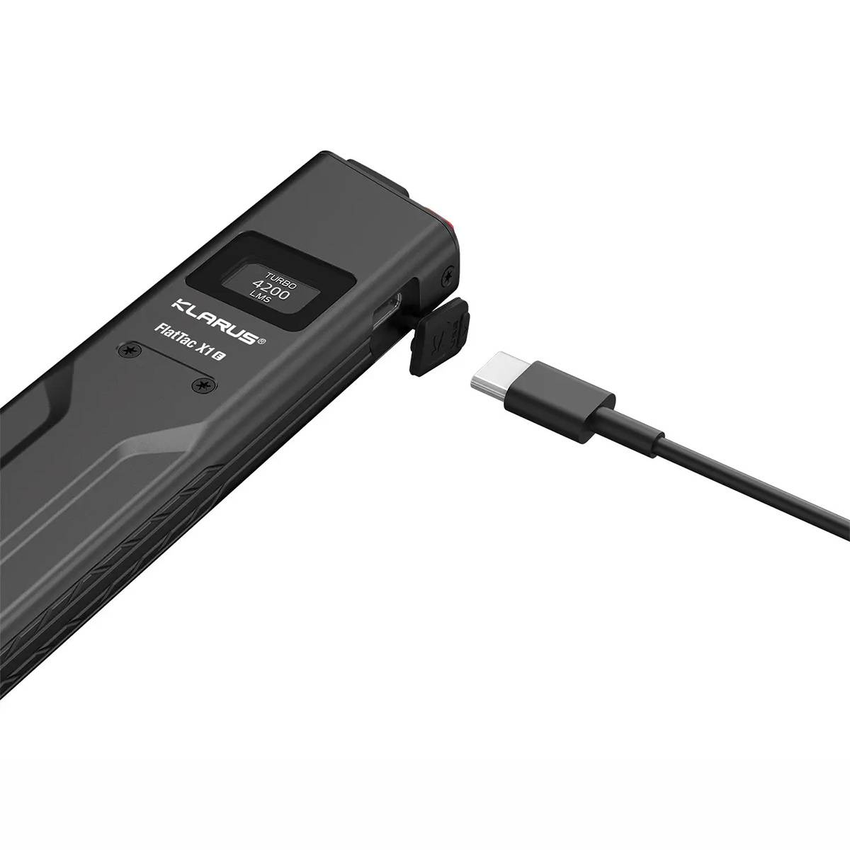 Klarus X1 E V3 FlatTac LED-Taschenlampe 4200 Lumen - Schwarz