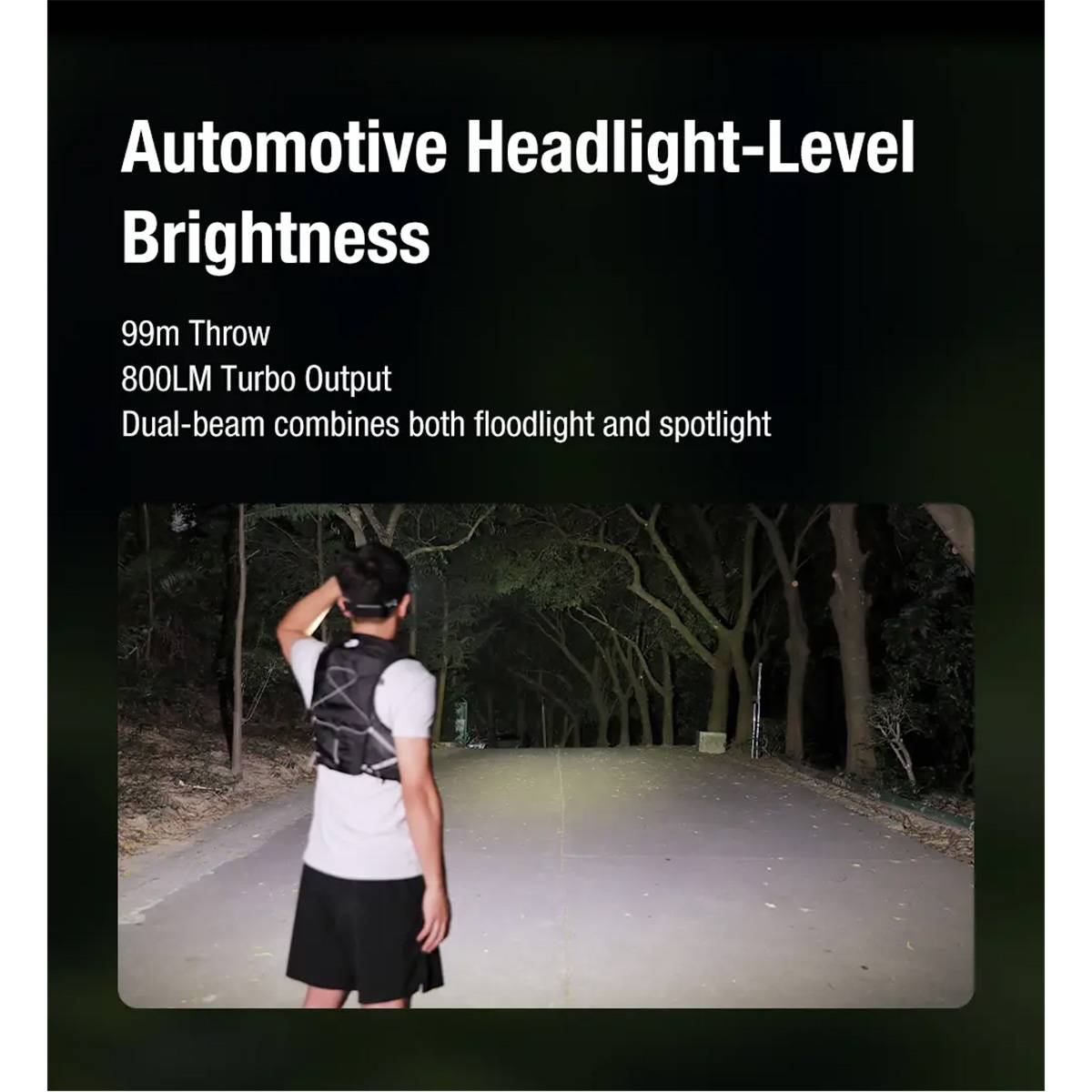 Klarus HM5 800 Lumen - LED Stirnlampe