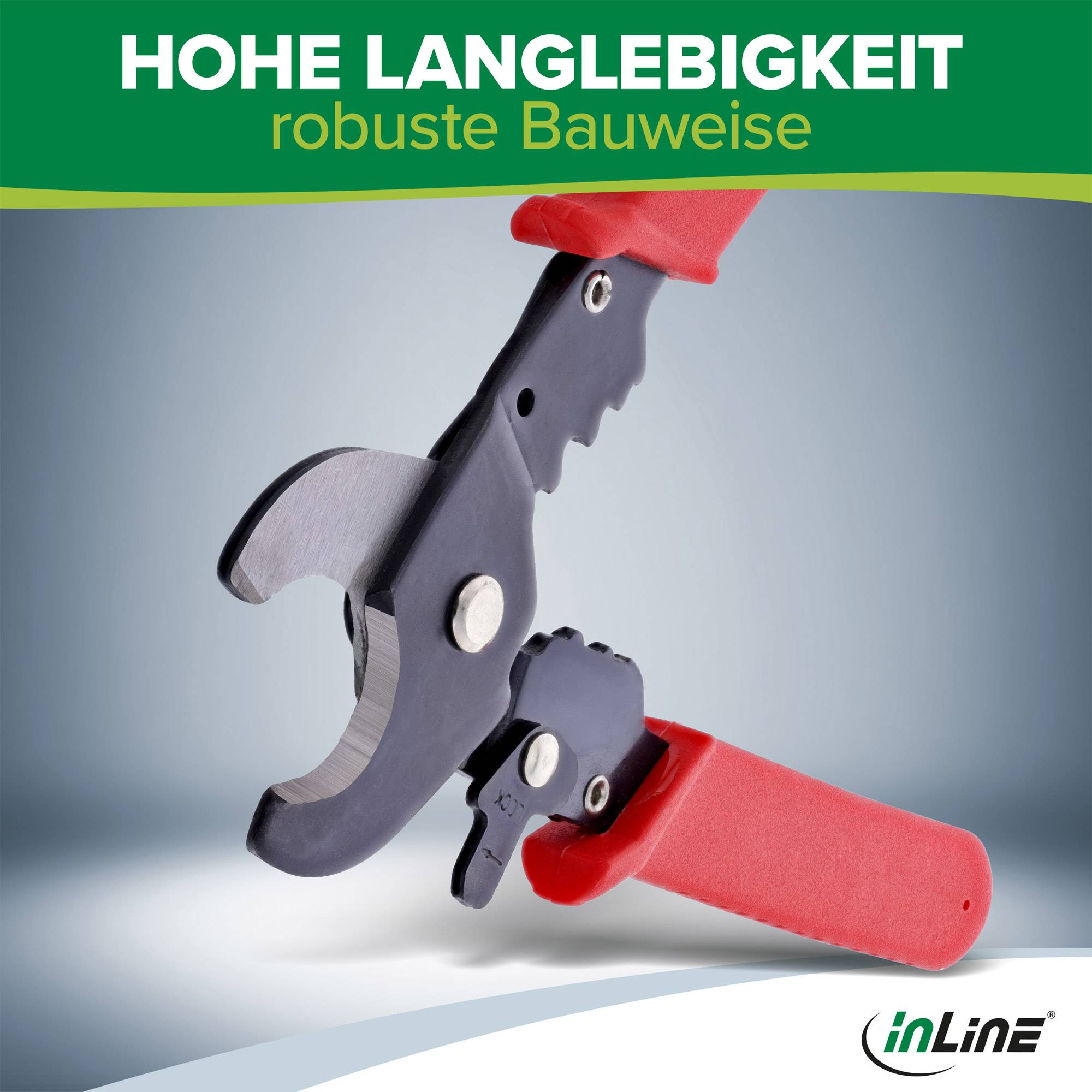 InLine® Kabelcutter Zange zum Schneiden von Photovoltaik Solarkabel bis 6mm²