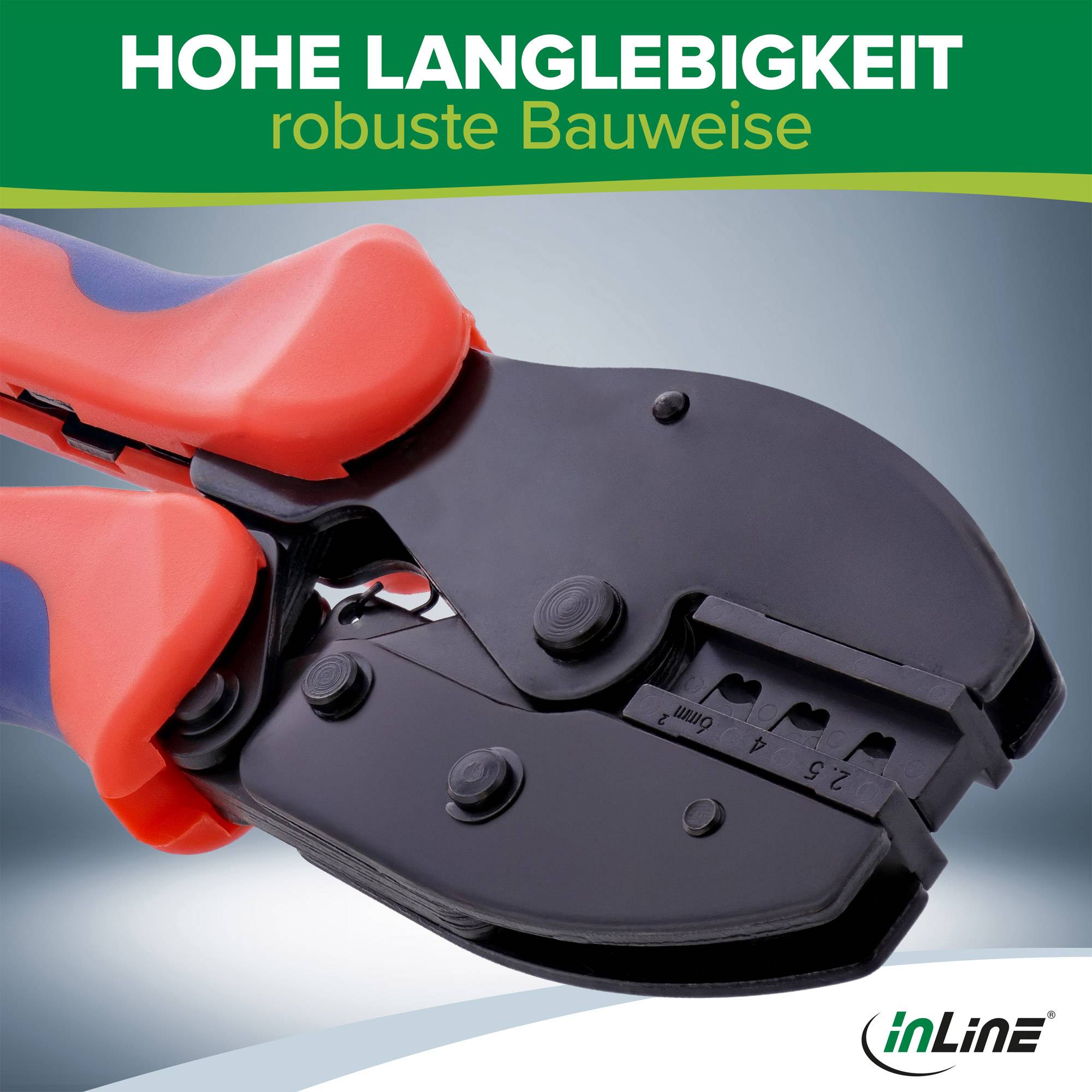 InLine® Crimpzange für Solar Photovoltaik (PV4, MC4) Steckverbinder