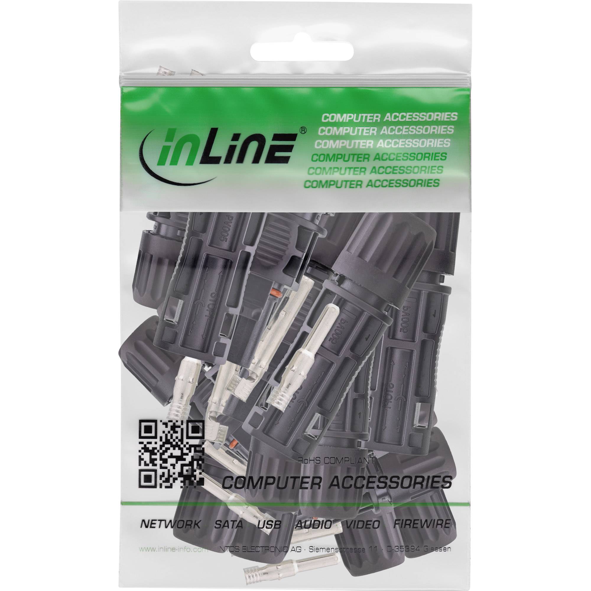 InLine® Solar Photovoltaik Steckverbinder, 10x Stecker + 10x Kupplung