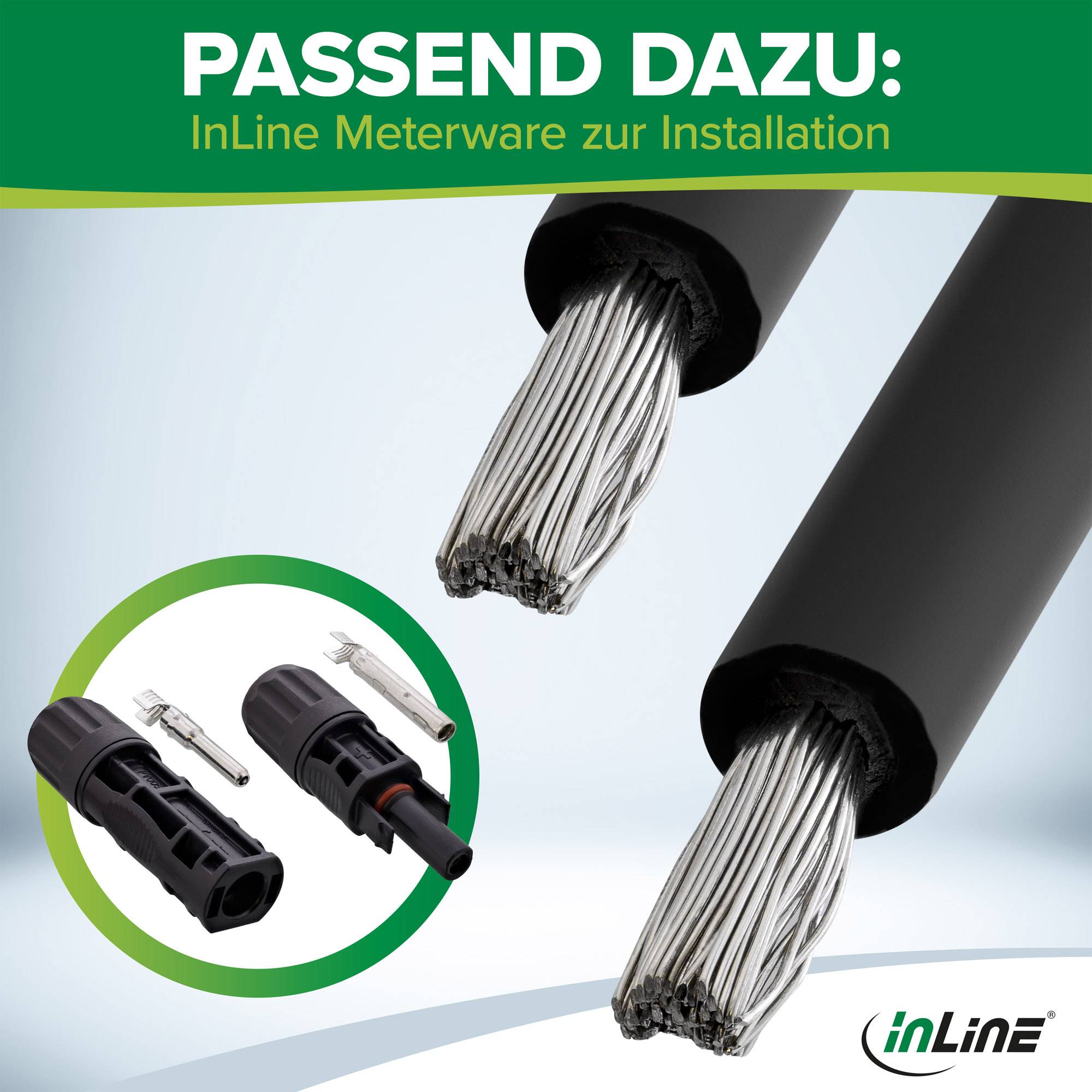 InLine® Solar Photovoltaik Steckverbinder Set, Stecker + Kupplung