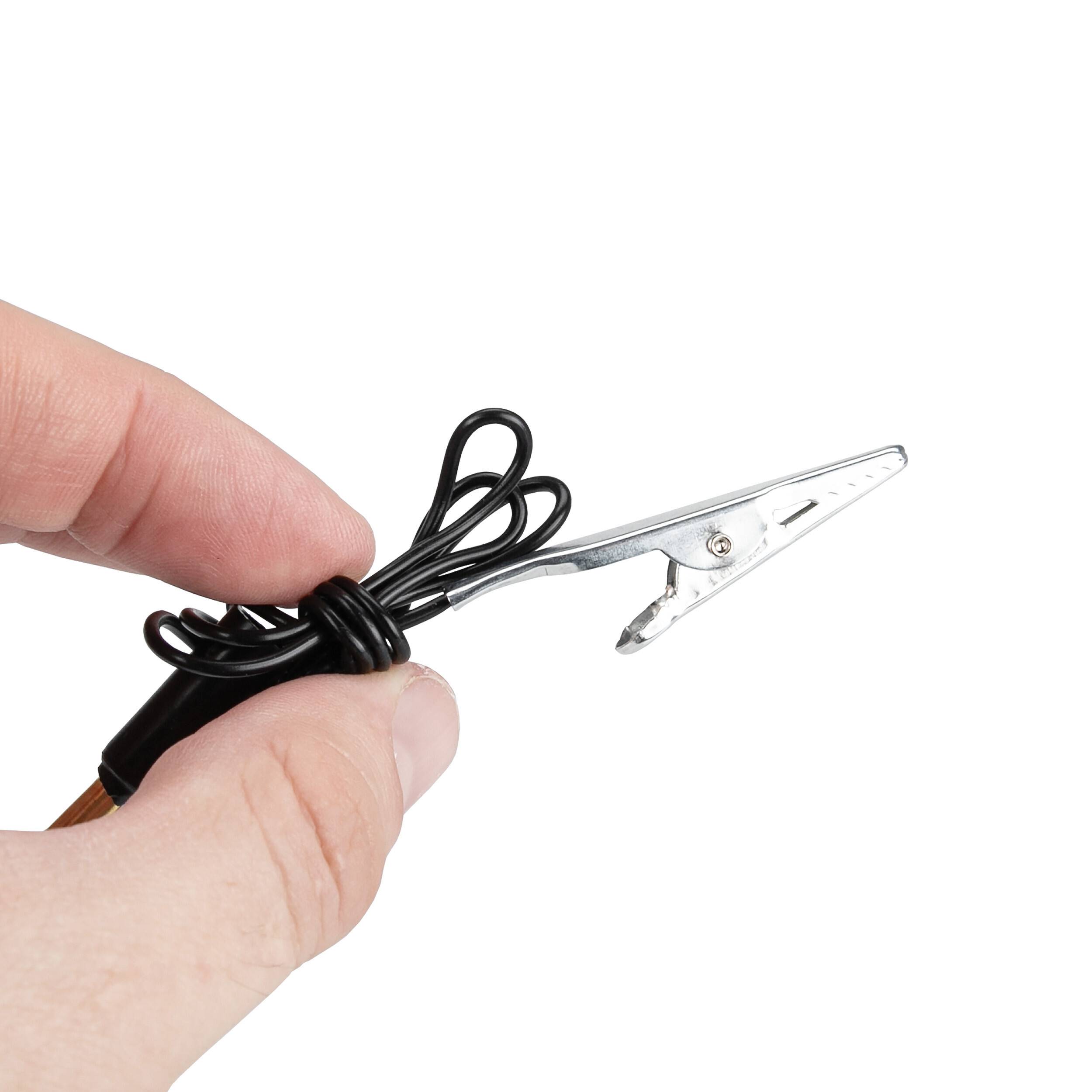 HEYNER® Spannungsprüfer mit Prüflampe für Bordnetze von 6 V bis 24 V<br> Transparenter Griff aus bruchsicherem