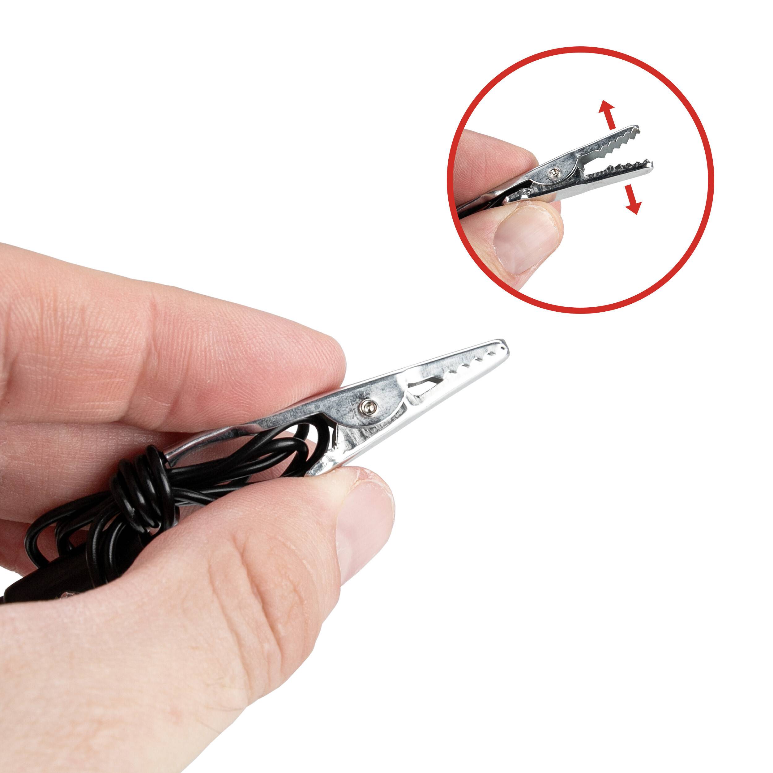 HEYNER® Spannungsprüfer mit Prüflampe für Bordnetze von 6 V bis 24 V<br> Transparenter Griff aus bruchsicherem