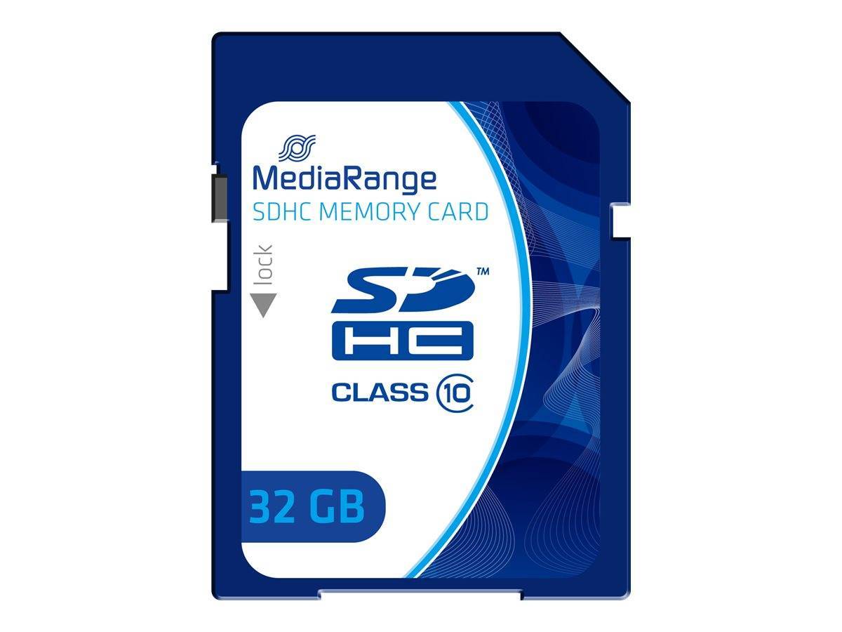 MediaRange SD Speicherkarte 32GB SDHC Klasse 10 Multimedia-Technik SD Karten