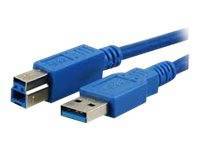 MediaRange Anschlusskabel USB 3.0 Stecker A/B 5m blau Multimedia-Technik Druckerkabel