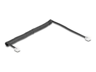 DELOCK Telefonkabel/Spiralkabel RJ11 St. zu St. 2m Multimedia-Technik Kabel
