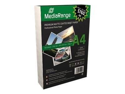 MediaRange Papier Inkjet matt A4 130g 100 Blatt Multimedia-Technik
