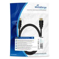 MediaRange HDMI High Speed Ethernet Anschlussk. 18Gibt/s 1m Multimedia-Technik HDMI-Kabel