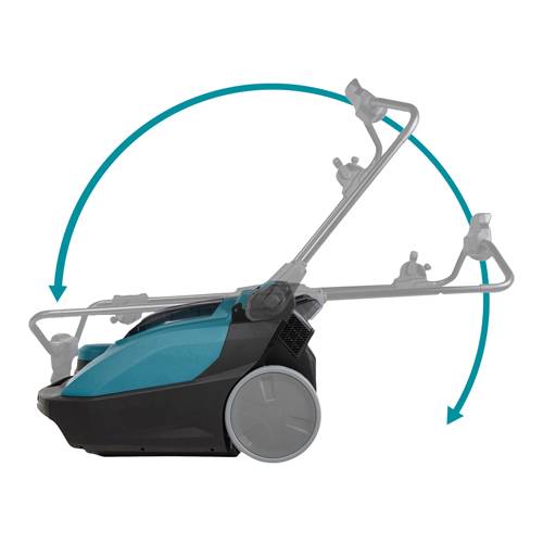 MAKITA VS001GZ - Akku-Kehrsaugmaschine (40V | XGT | Staubklasse L | Volumen max. 24,0l | inkl. Haupt- und Seitenbürste)