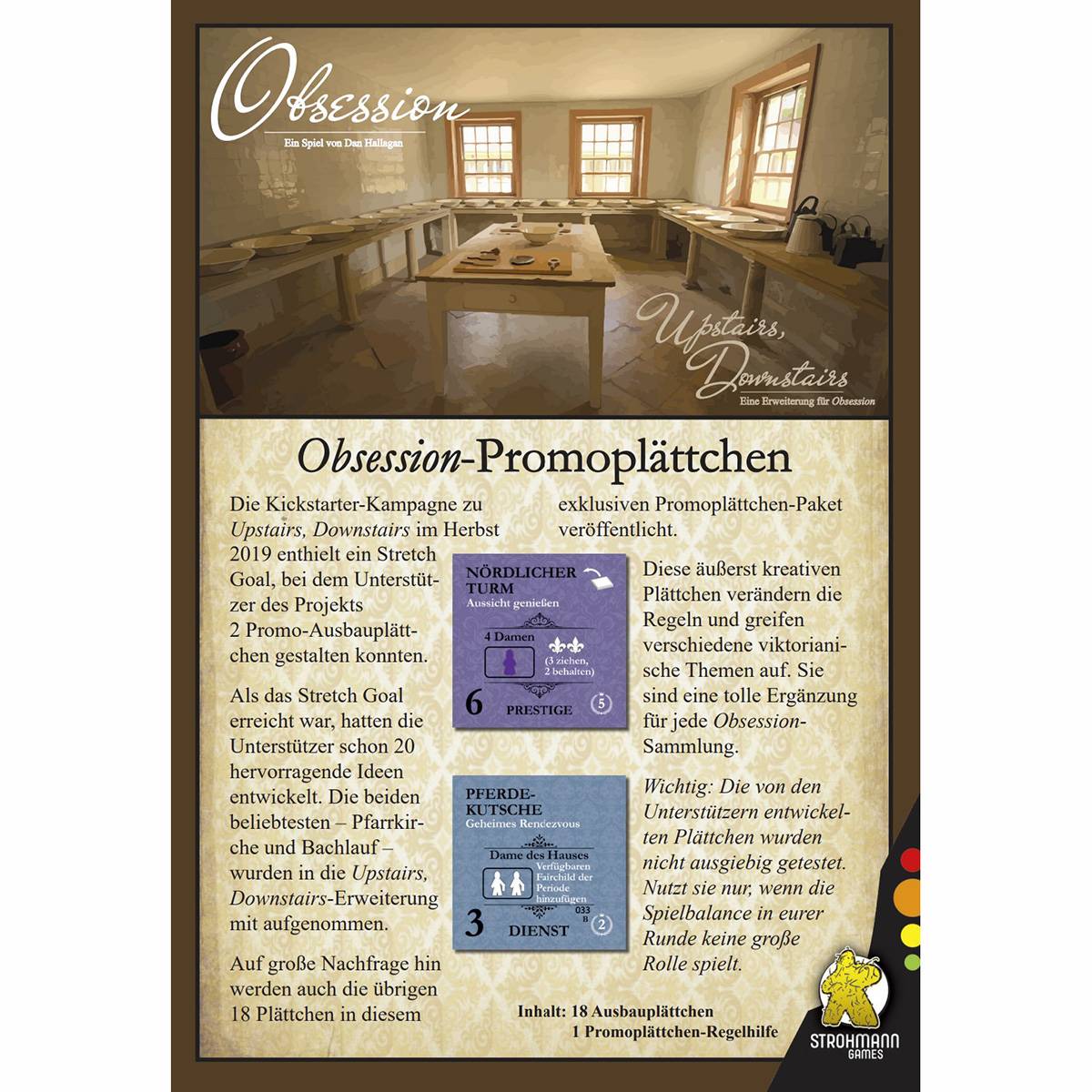 Strohmann Games Obsession Promoplättchen (DE) - Erweiterung (+)