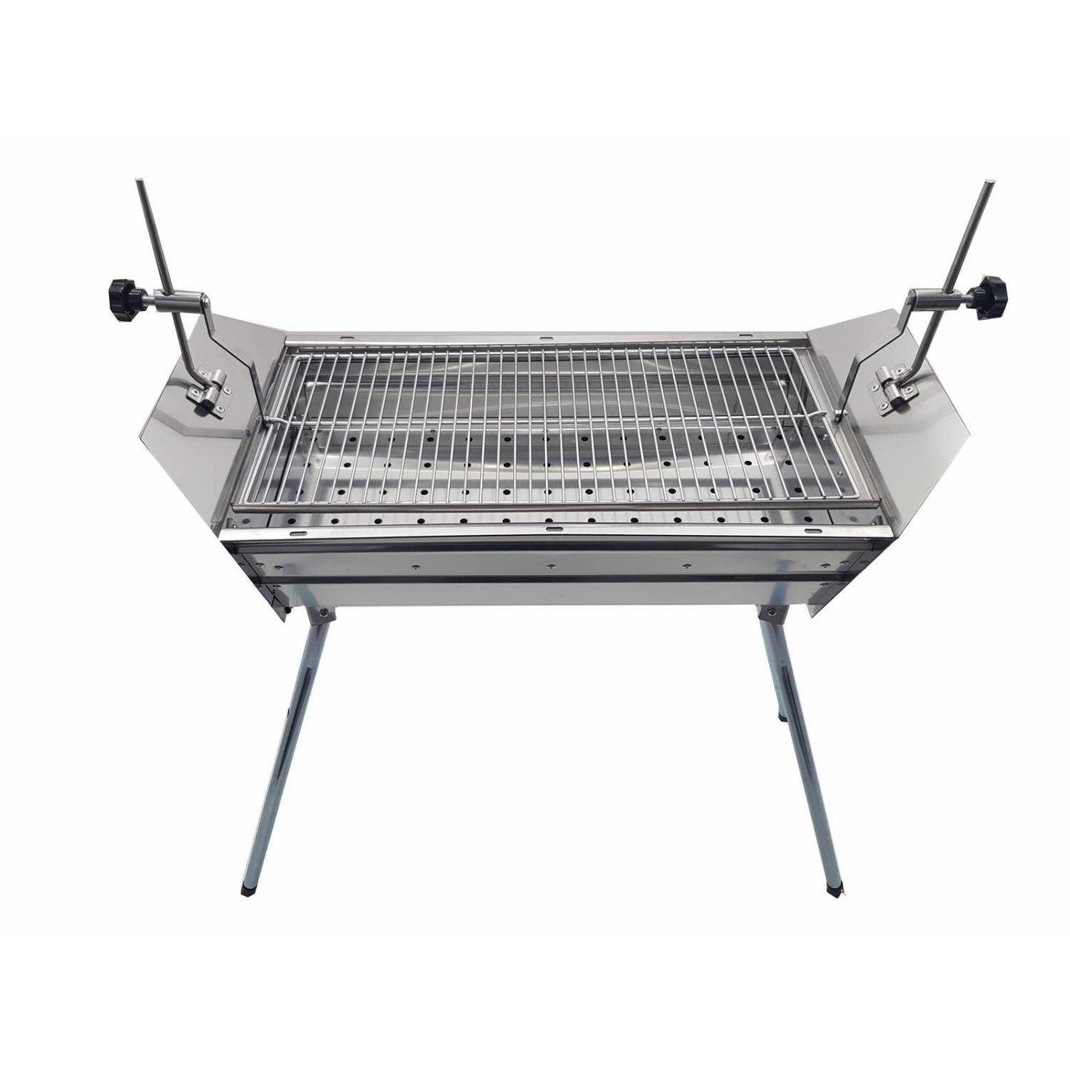 Mangal Ararat Edelstahl 2mm Schaschlikgrill mit verstellbarer Grillhöhe