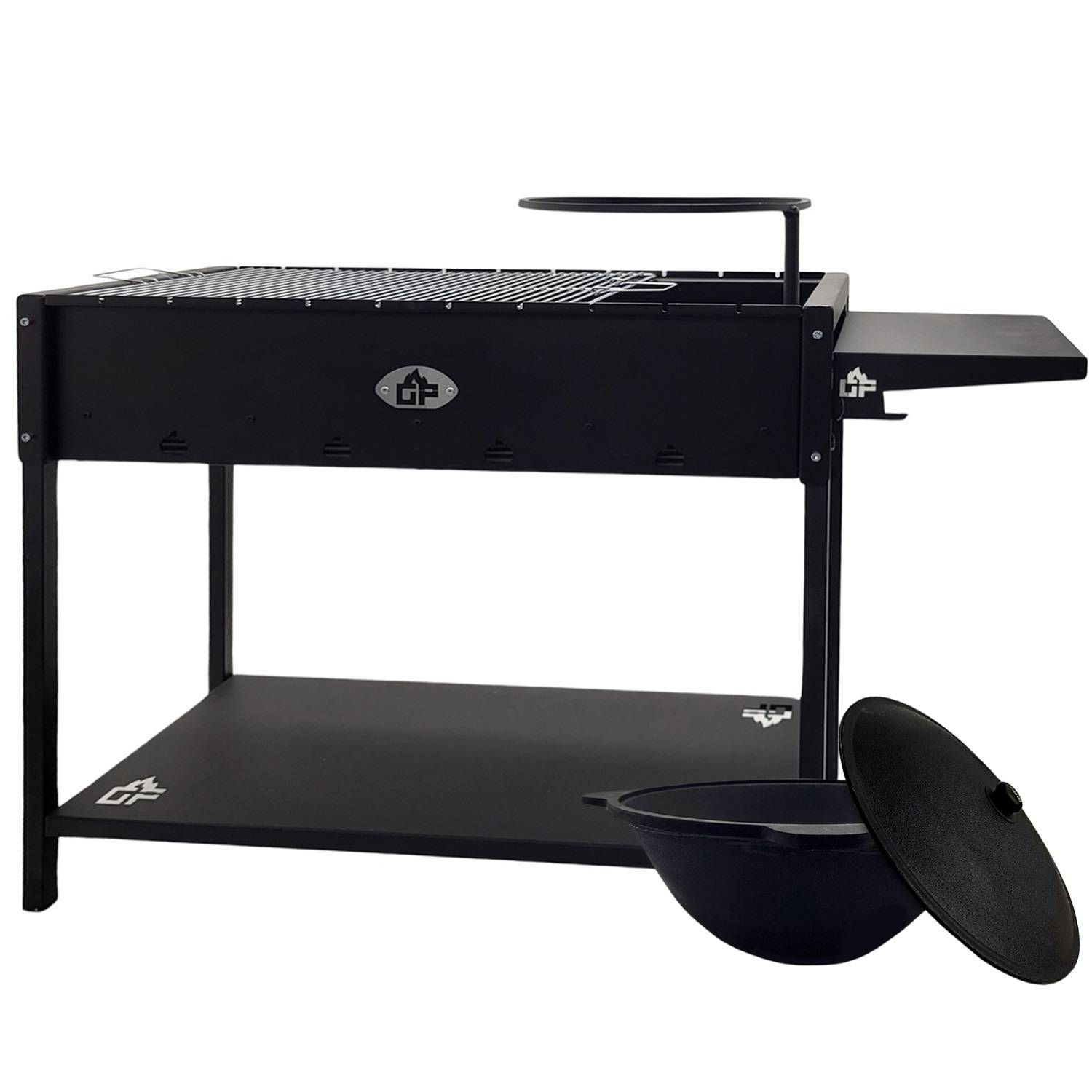 Mangal Set Batyr XL Schaschlikgrill 100cm mit Grillrost Kasan 8L